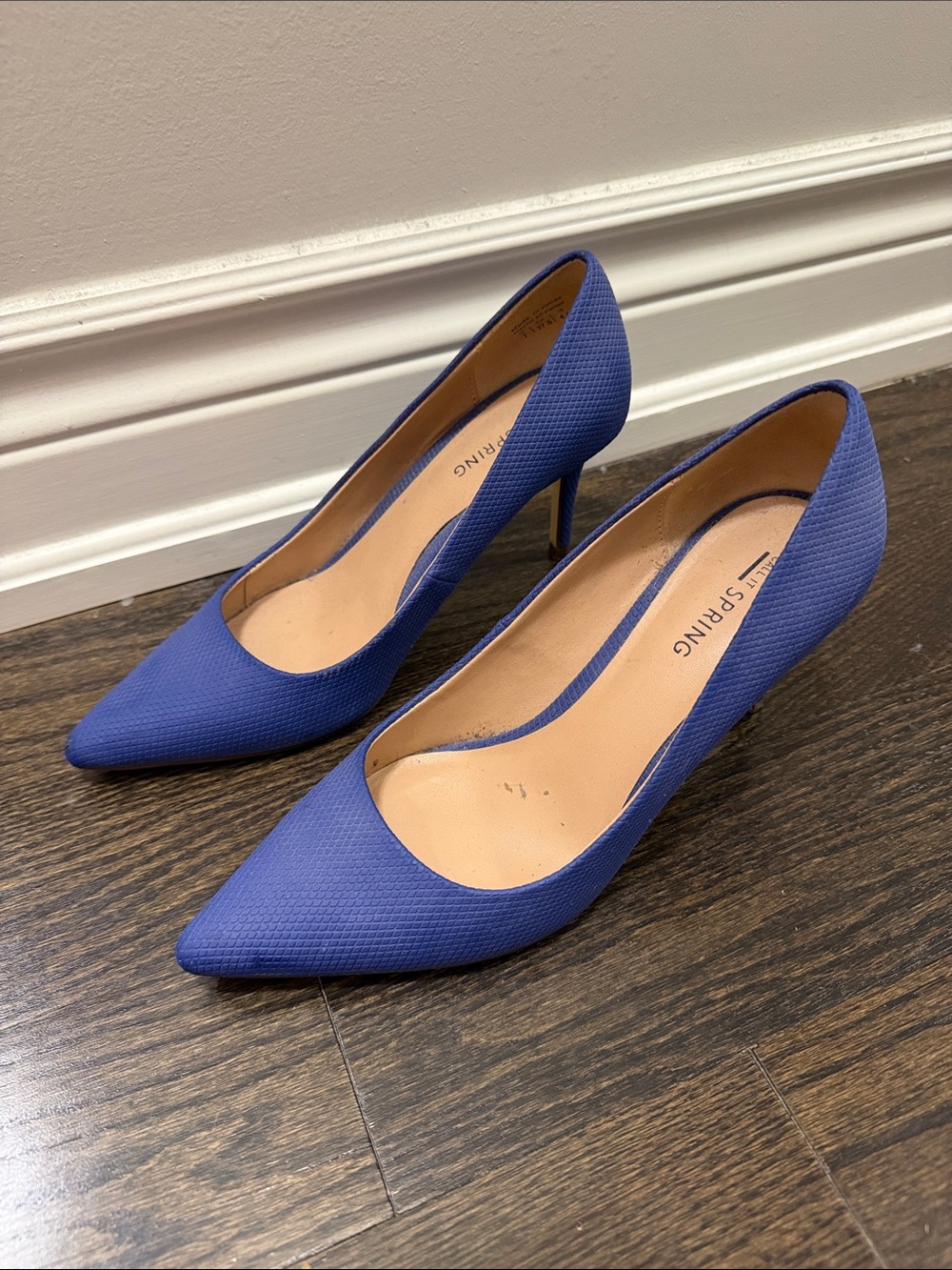 Call It Spring Royal Blue Pointed-Toe Pumps